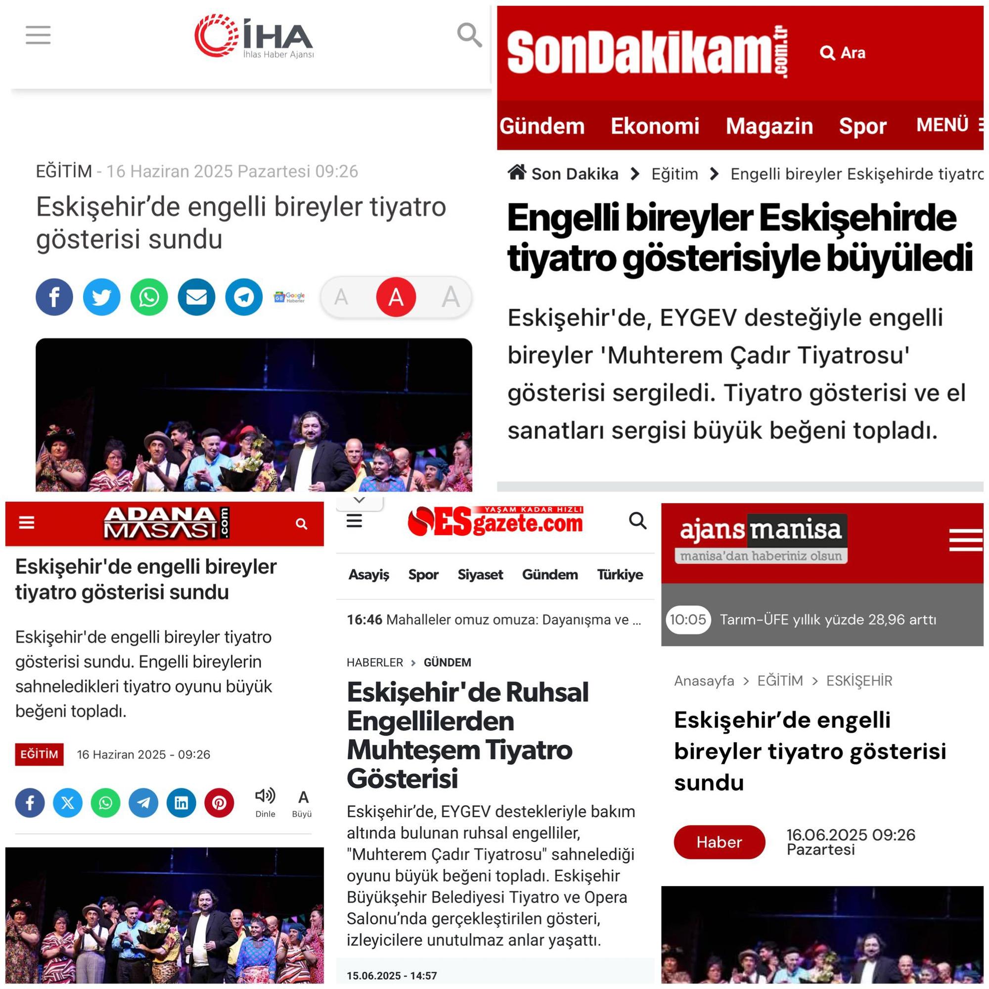 Muhterem Çadır Theatre attracted great attention in both national and local press!