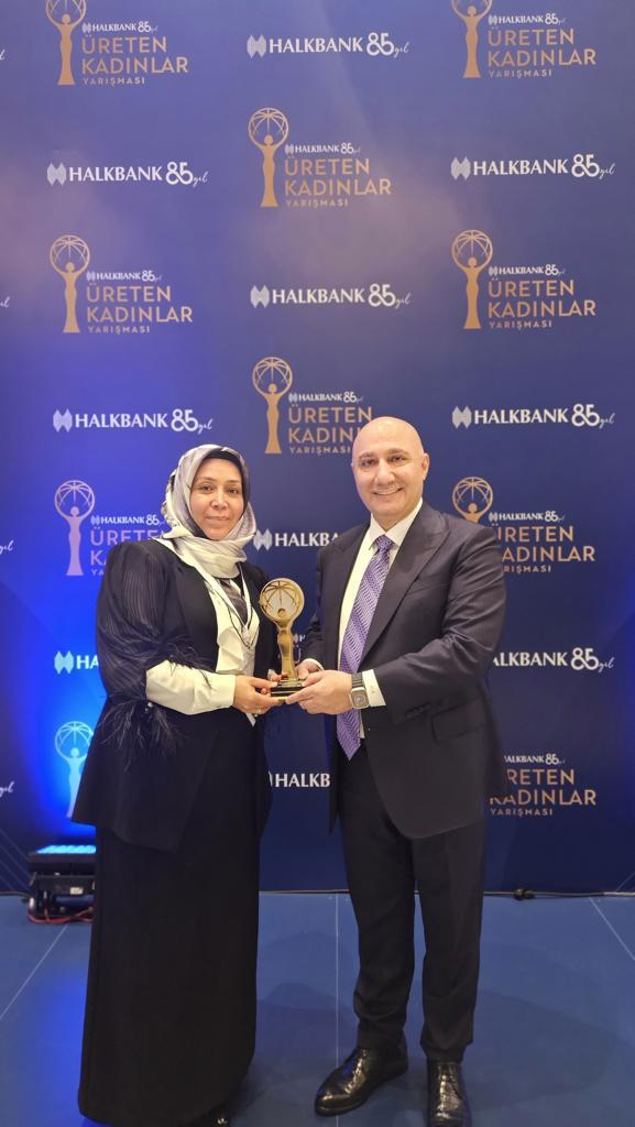 EYGEV Erzurum Branch Founding President Mr. Emine Kahveci Placed Second in the SME Producer Women Category at the 2023 Halkbank Producer Women Competition