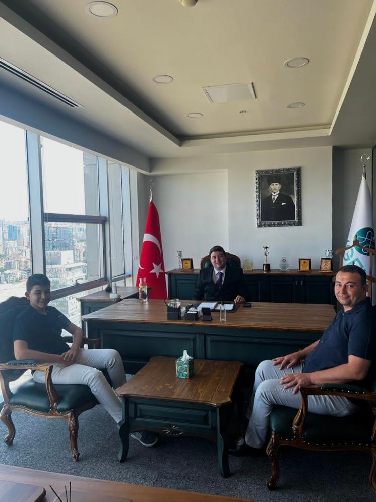 EYGEV Chairman Serkan Ülkü Hosted Mehmet Ensar Çalışan, who ranked in the Disability Friendly Category at TEKNOFEST 2021