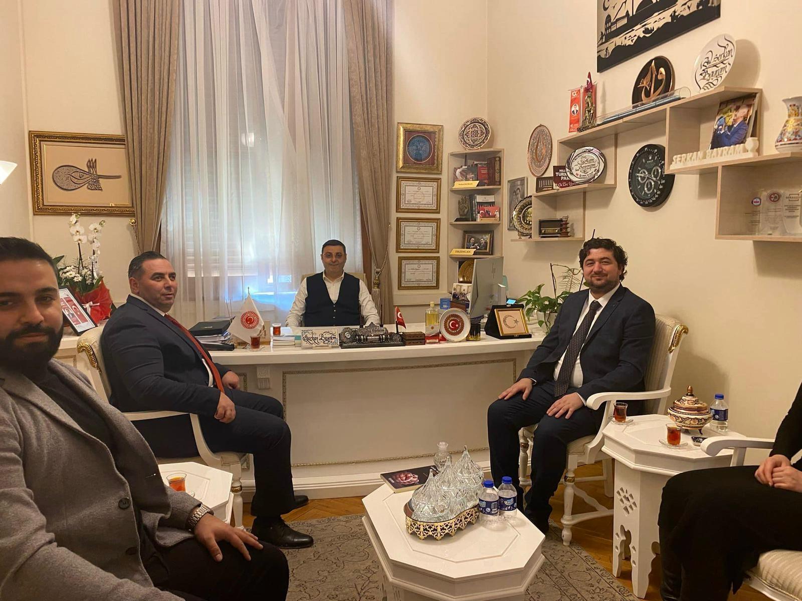 Our Chairman Serkan Ülkü, our Deputy Av. He Visited Serkan Bayram in His Office